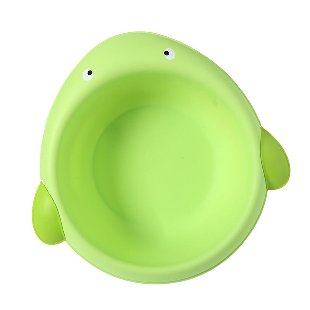 Cute Children Washbasin Baby Portable Washing Basin Plastic Whale green