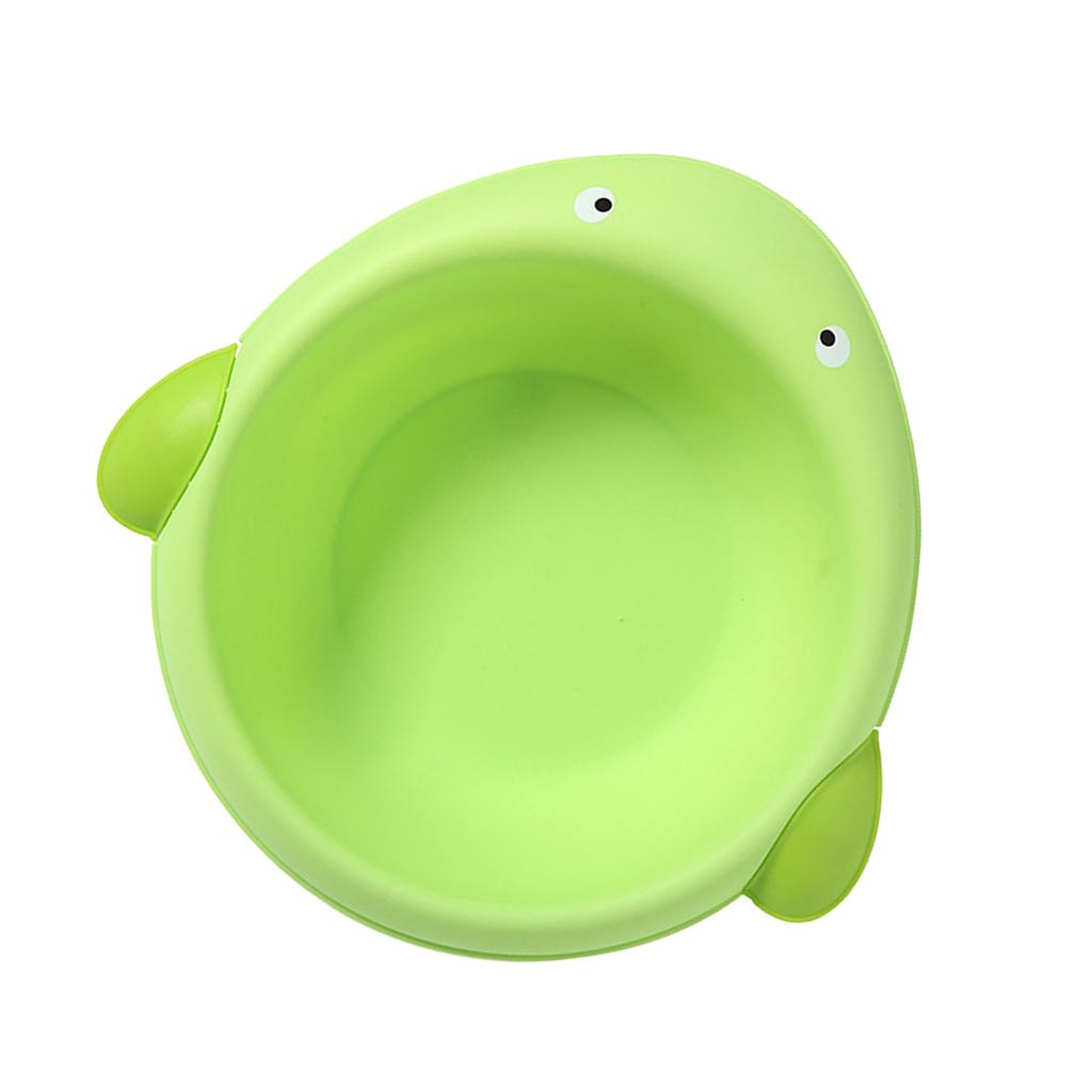 Cute Children Washbasin Baby Portable Washing Basin Plastic Whale green