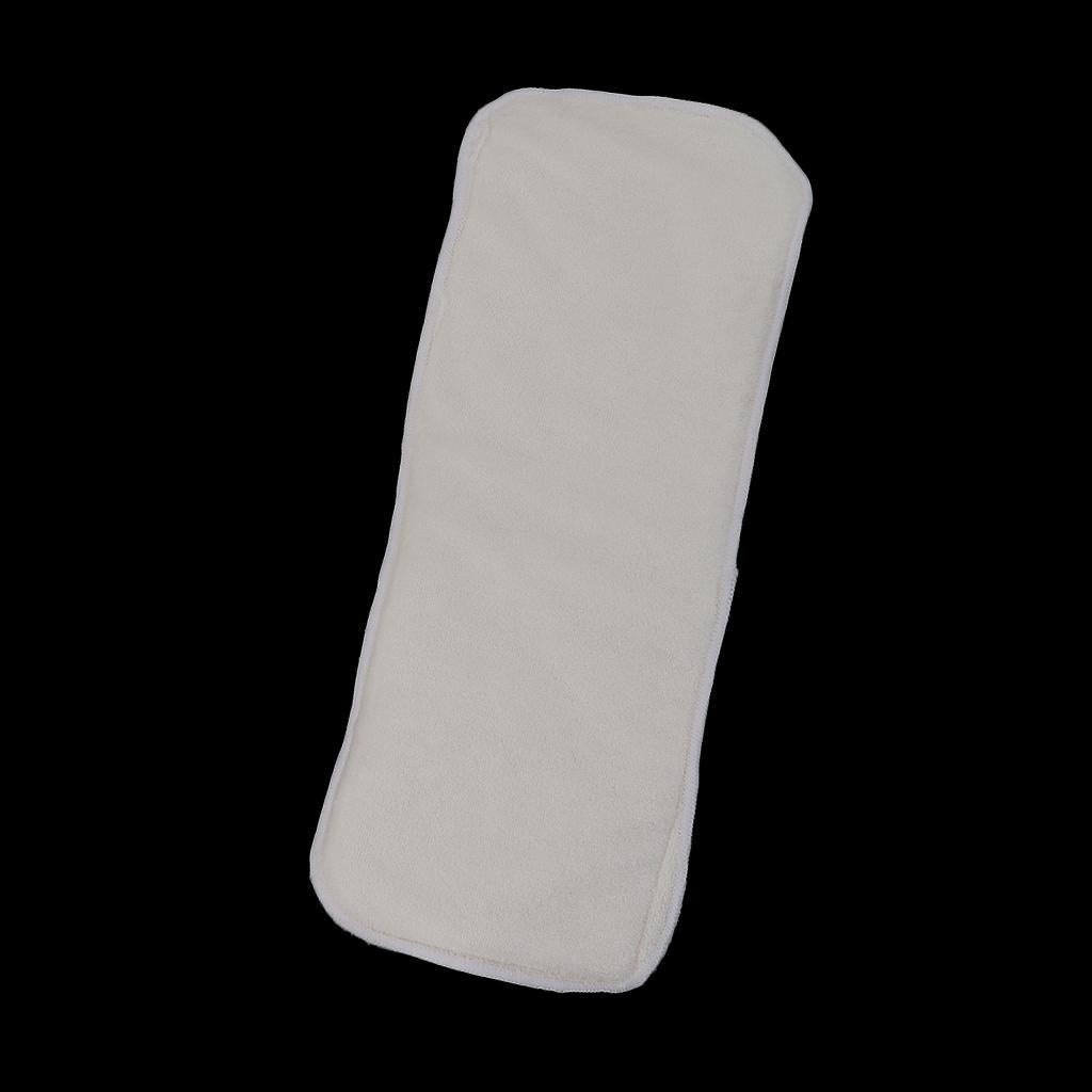 Reusable Baby Diapers 4-Layer Bamboo Fiber Insert Soft Changing Cloth Diaper
