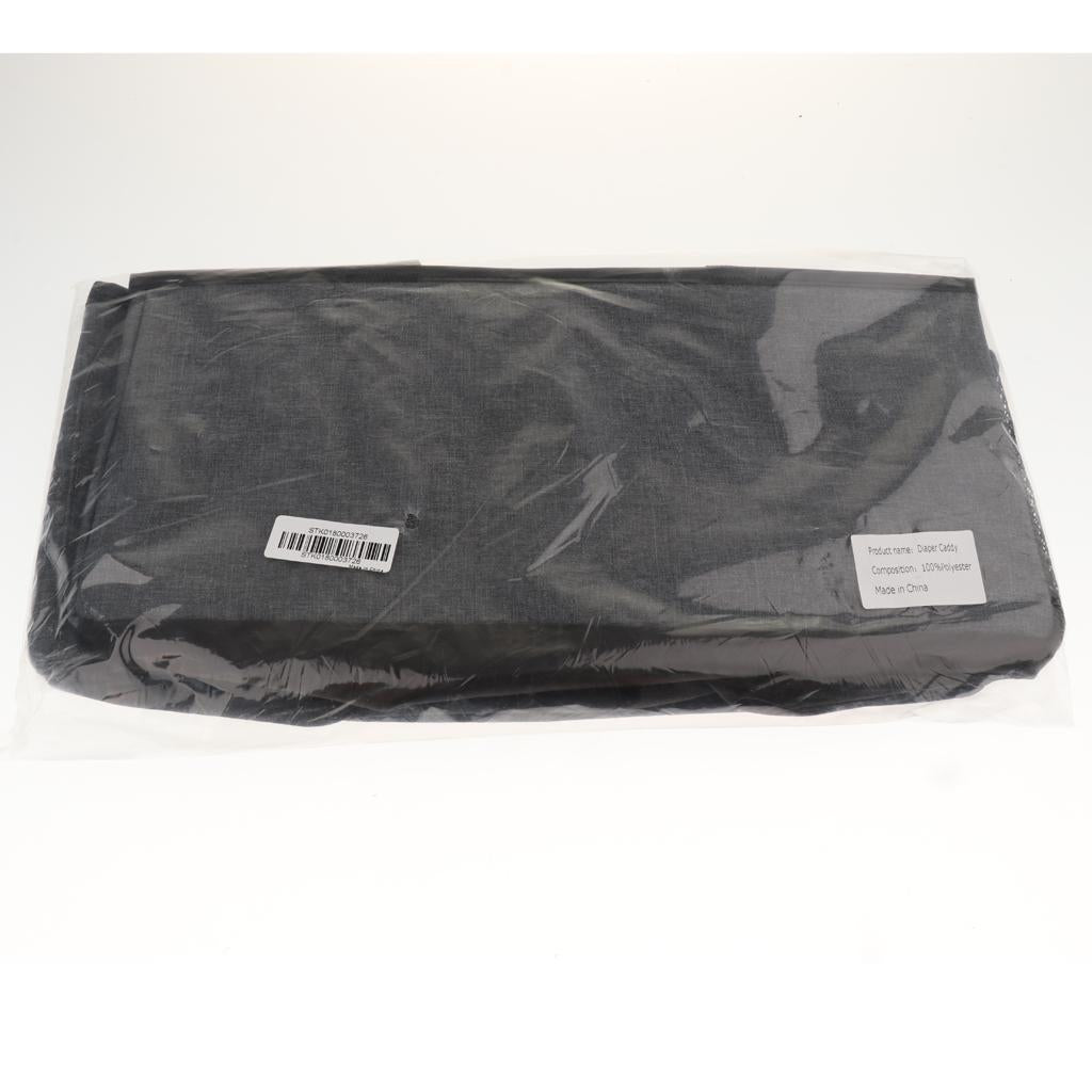 Baby Diaper Wipes Bag Caddy Nursery Storage Bin Infant Nappy Organizer Black