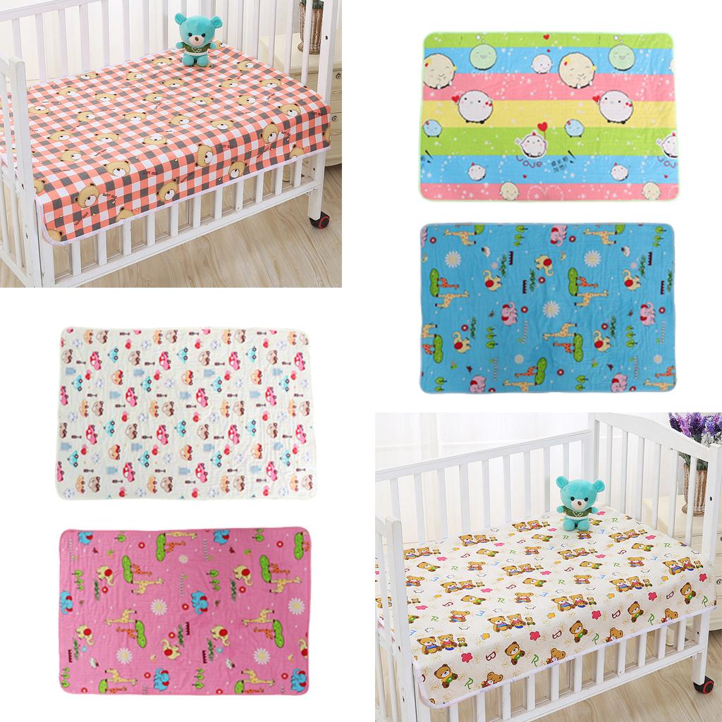 Infant Baby Cotton Waterproof Urine Mat Nappy Cover Changing Pad Car