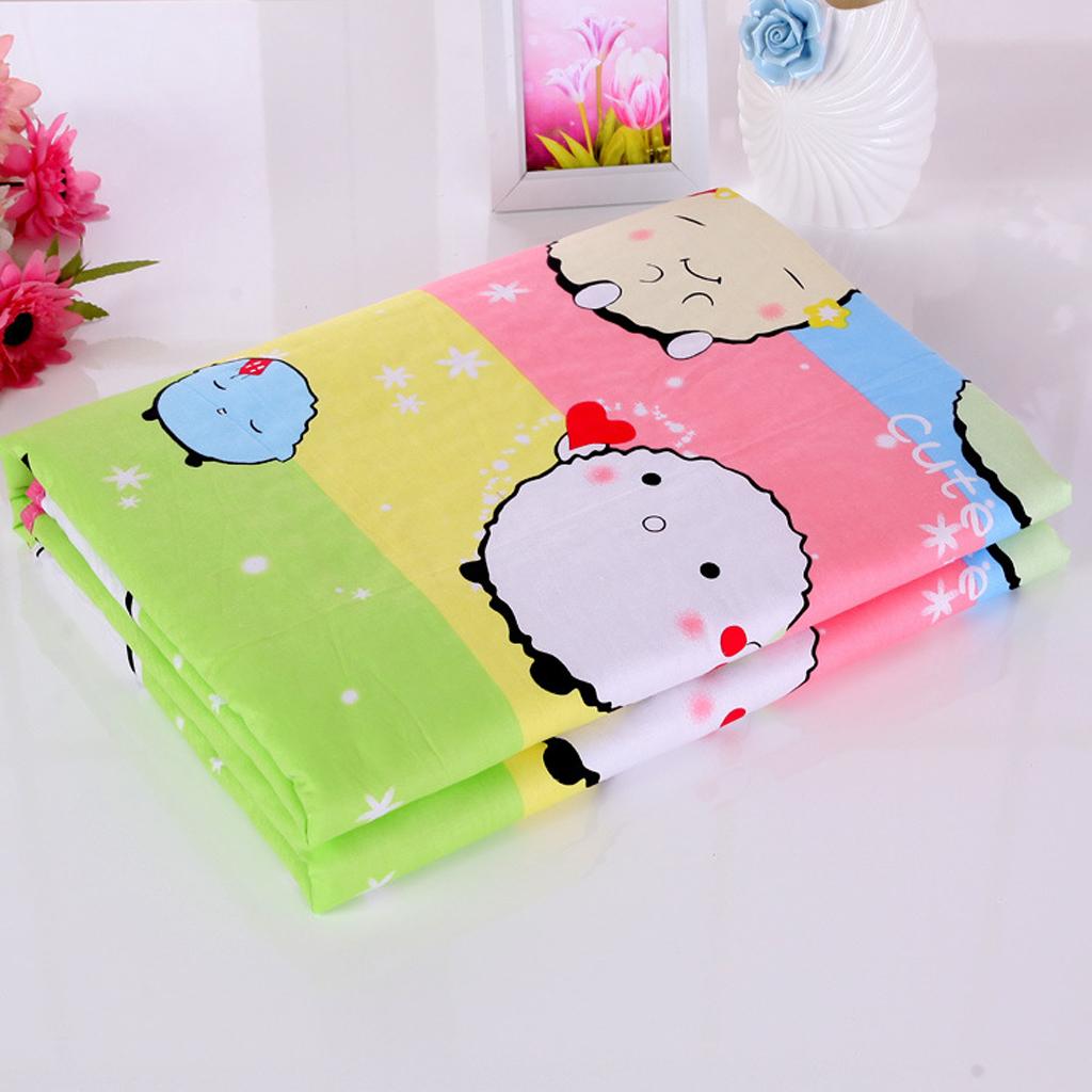 Infant Baby Cotton Waterproof Urine Mat Nappy Cover Changing Pad Colorful