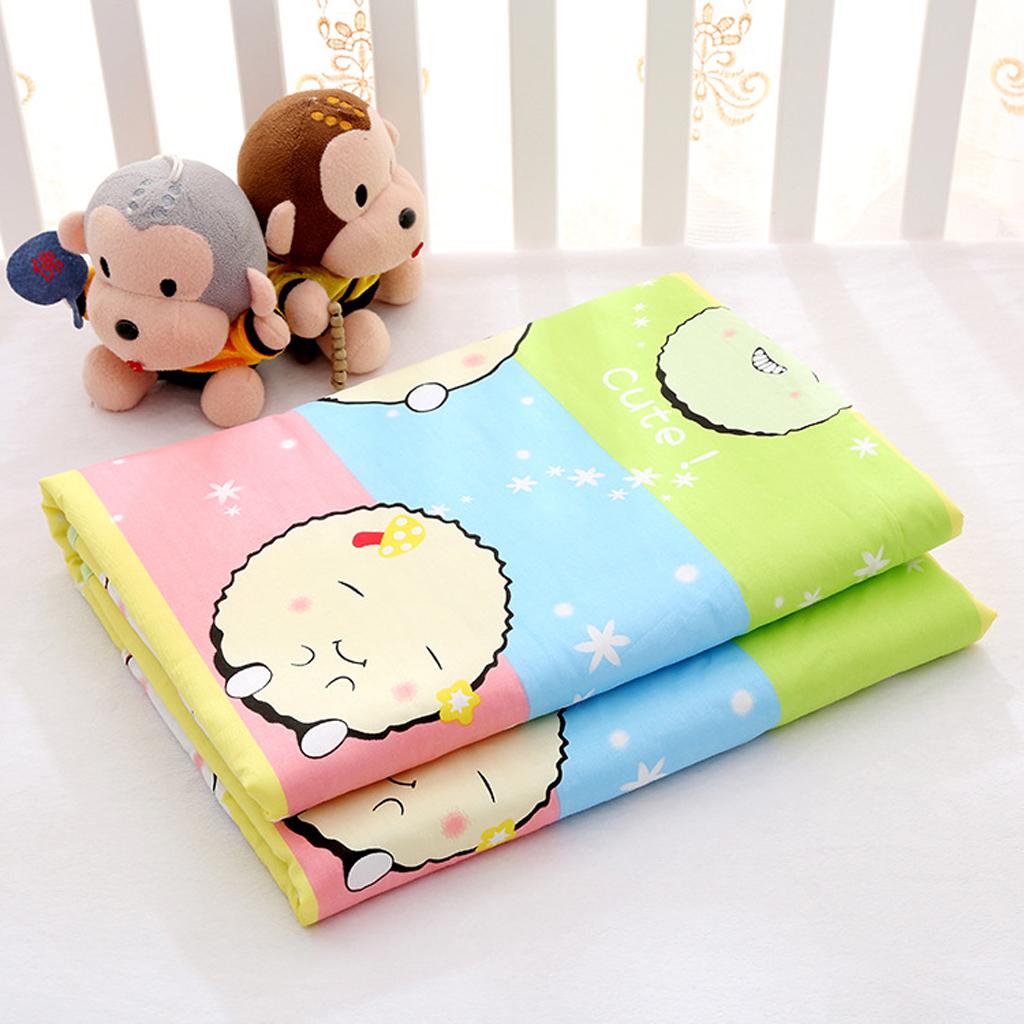 Infant Baby Cotton Waterproof Urine Mat Nappy Cover Changing Pad Colorful