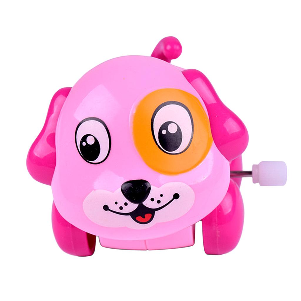 Baby Cartoon Clockwork Wind Up Toys Children Running Plastic Gift Dog