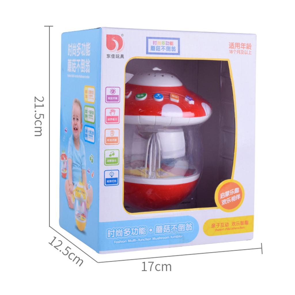 Colorful Electric Multi-functional Plastic Cartoon Projection Light Music Tumbler Baby Early Educational Toy Funny Games
