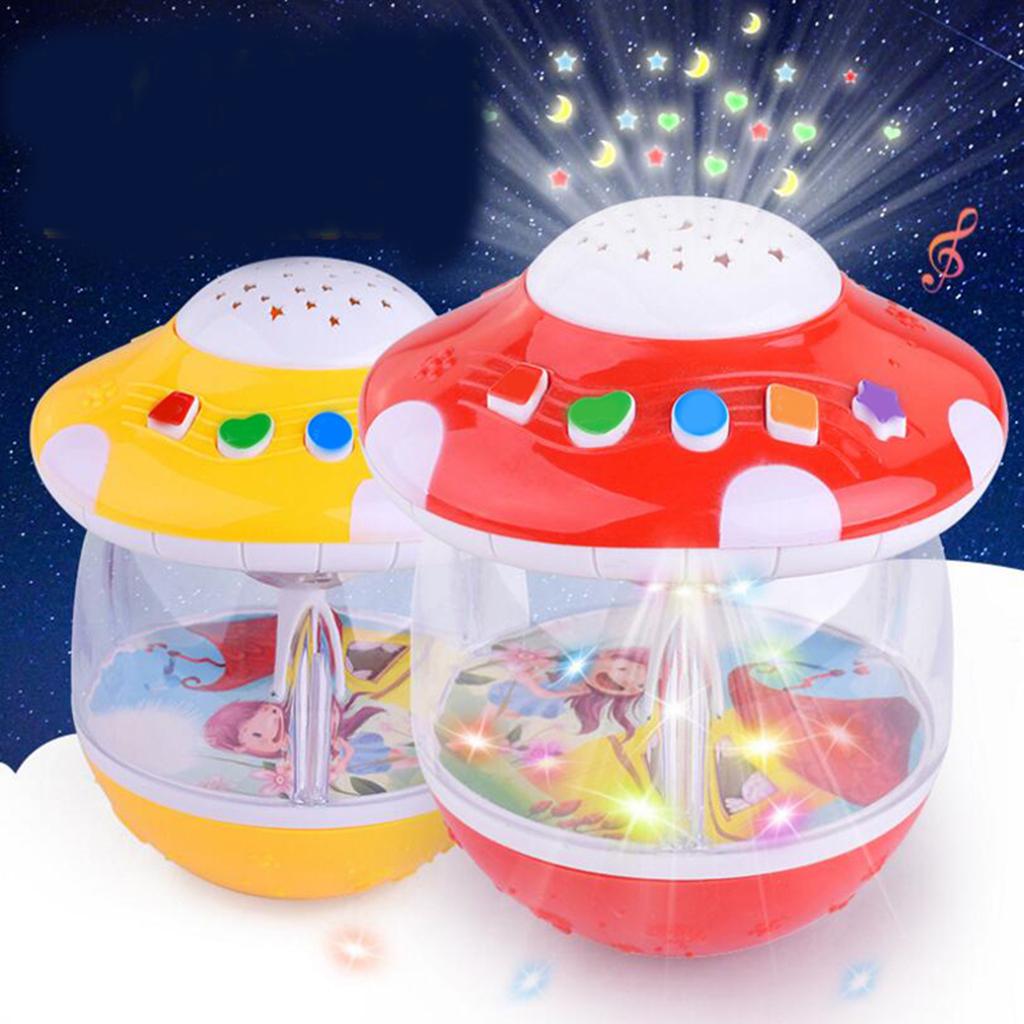 Colorful Electric Multi-functional Plastic Cartoon Projection Light Music Tumbler Baby Early Educational Toy Funny Games