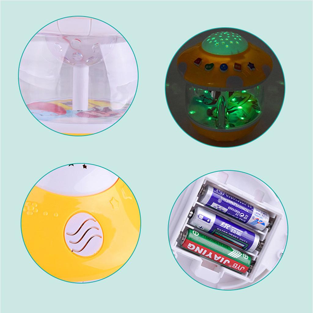 Colorful Electric Multi-functional Plastic Cartoon Projection Light Music Tumbler Baby Early Educational Toy Funny Games