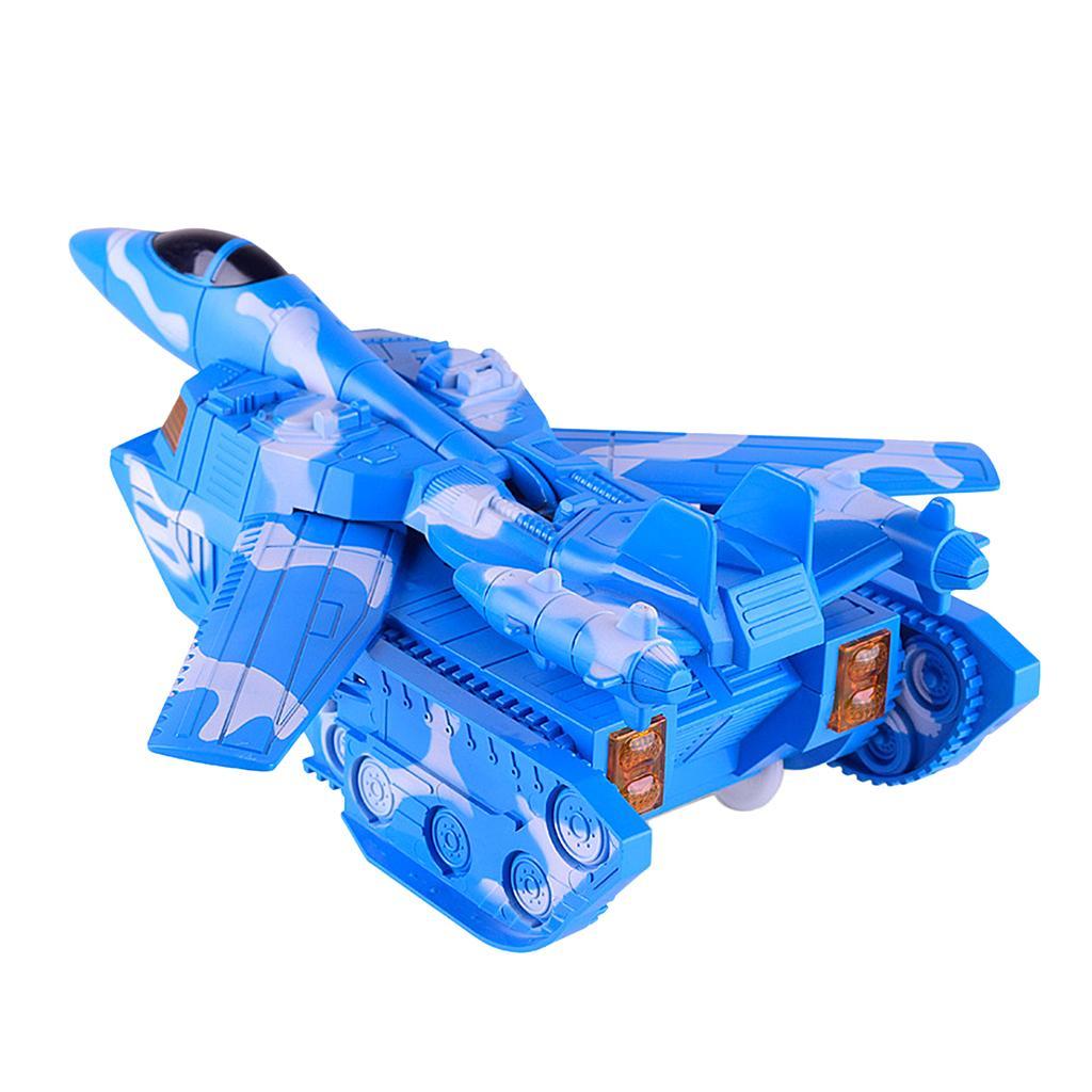 Battle Tank Transformer Toy with Light and Sound Creative Tank Gift for Kids