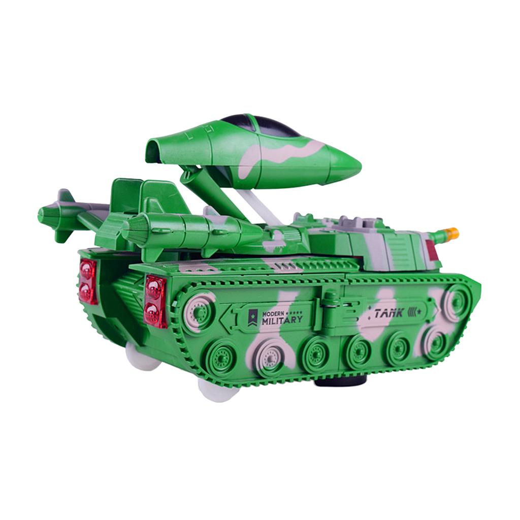 Battle Tank Transformer Toy with Light and Sound Creative Tank Gift for Kids