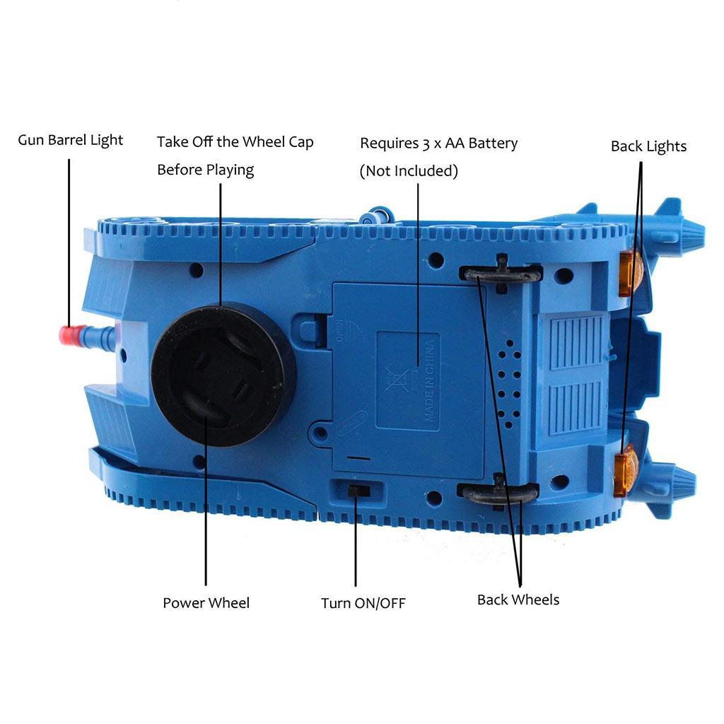 Battle Tank Transformer Toy with Light and Sound Creative Tank Gift for Kids