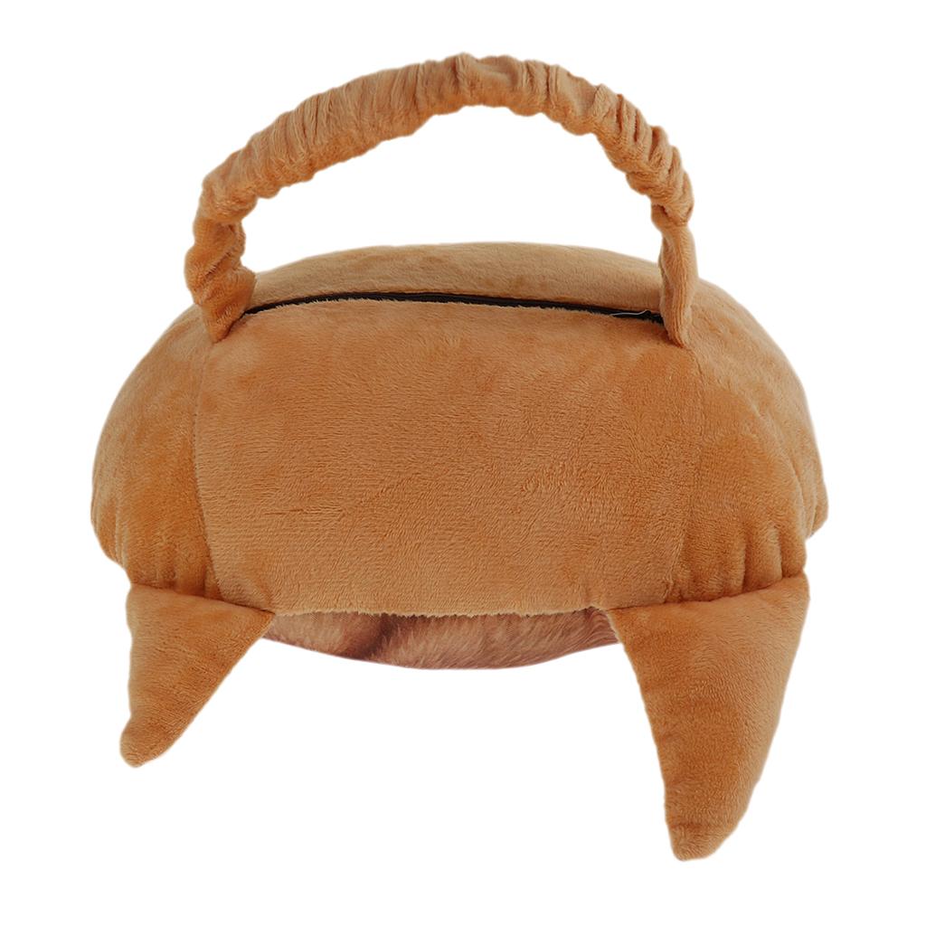Car Seat Neck Pillow Cartoon Animal Pillow with Charcoal Bag Akitas