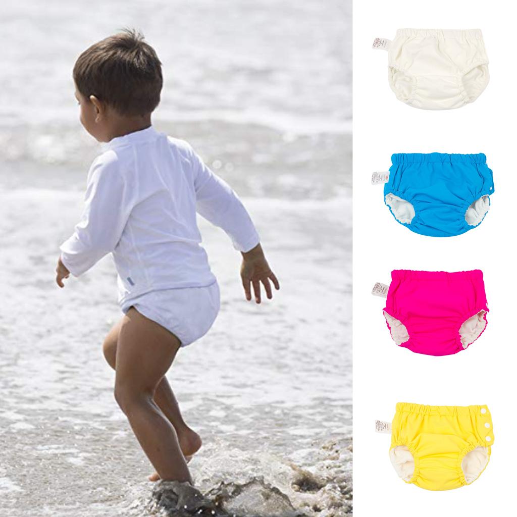 Baby Swim Diaper Reusable Absorbent Washable Nappies White (for5-10KG)