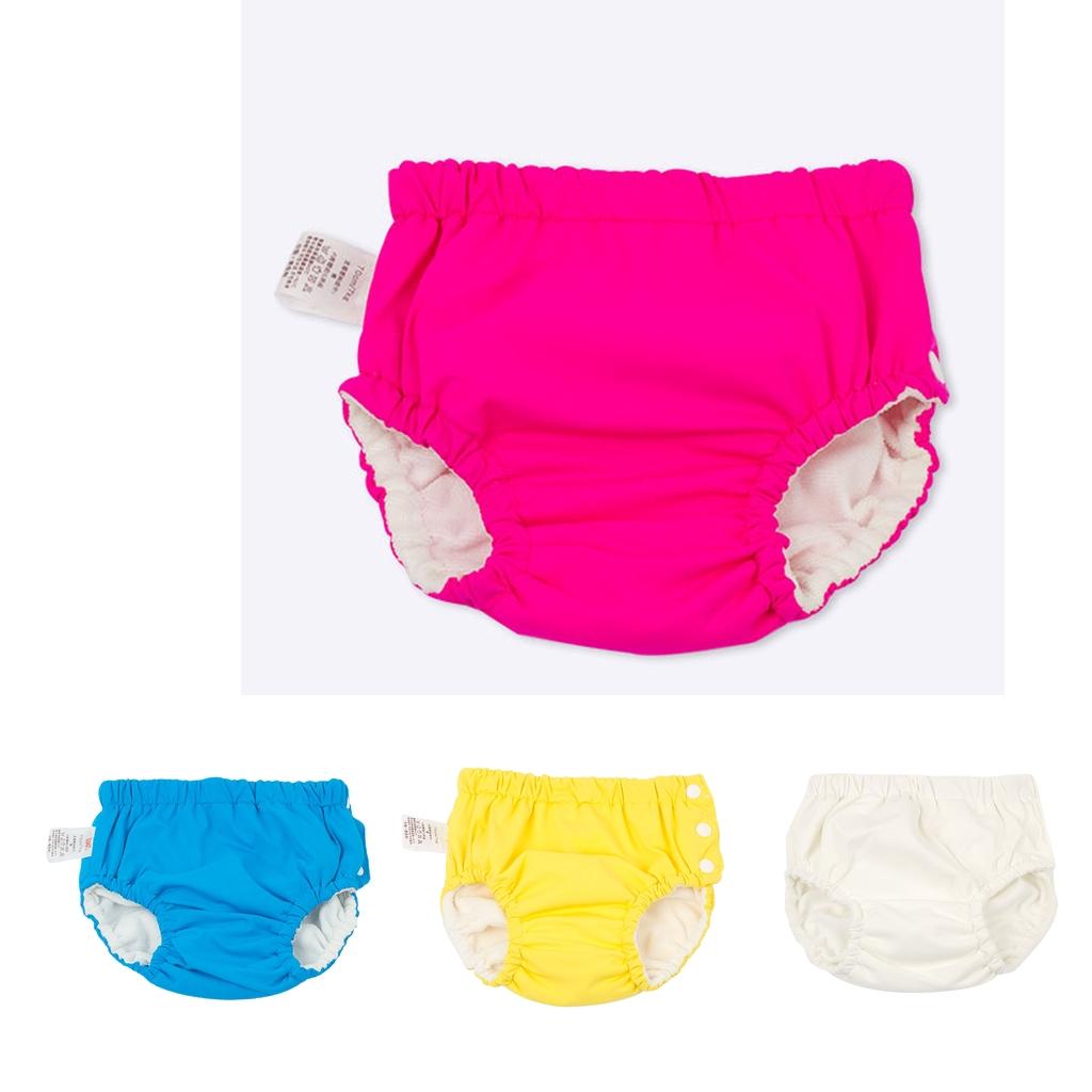 Baby Swim Diaper Reusable Absorbent Washable Nappies White (for6-12KG)