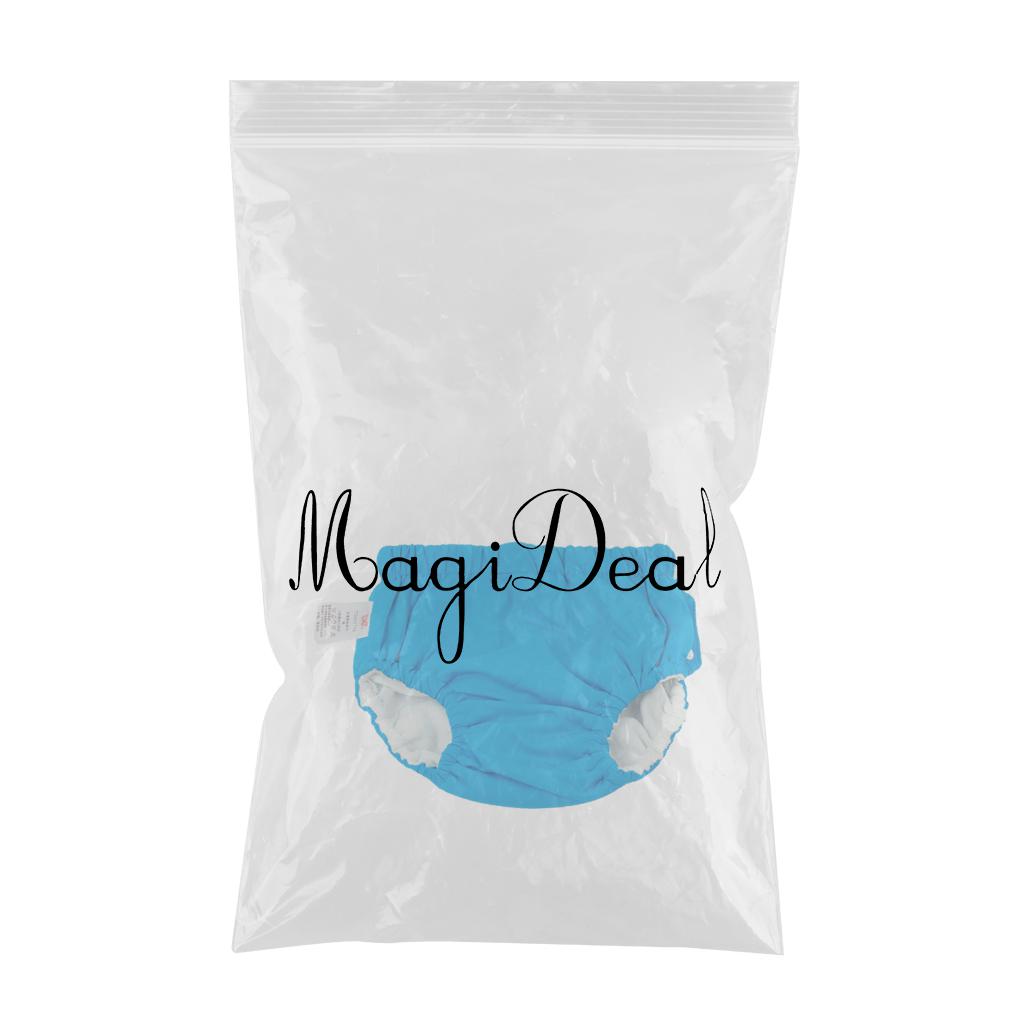 Baby Swim Diaper Reusable Absorbent Washable Nappies Blue (for5-10KG)
