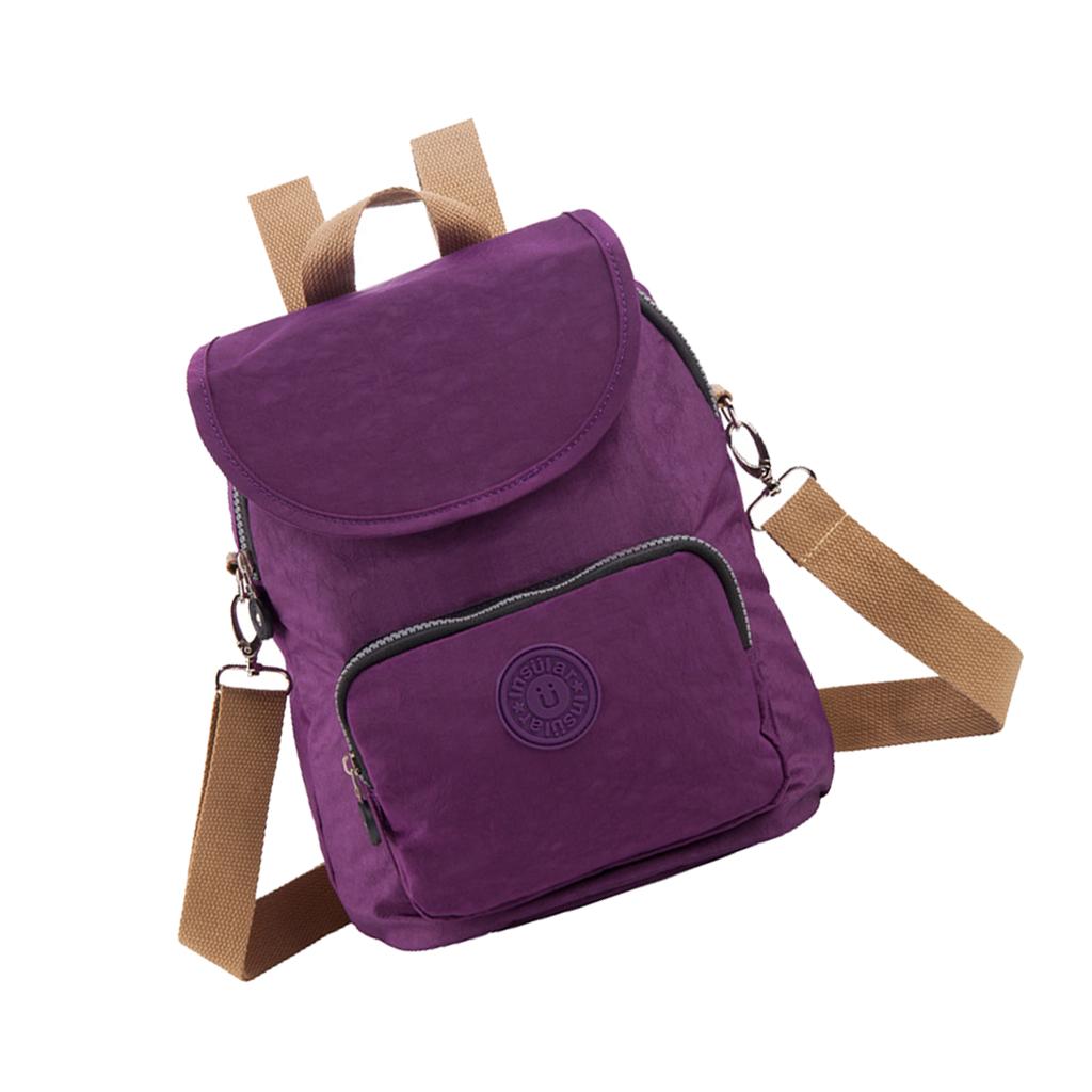 Double Shoulder Light Mummy Bag Multifunctional Baby Bag Purple