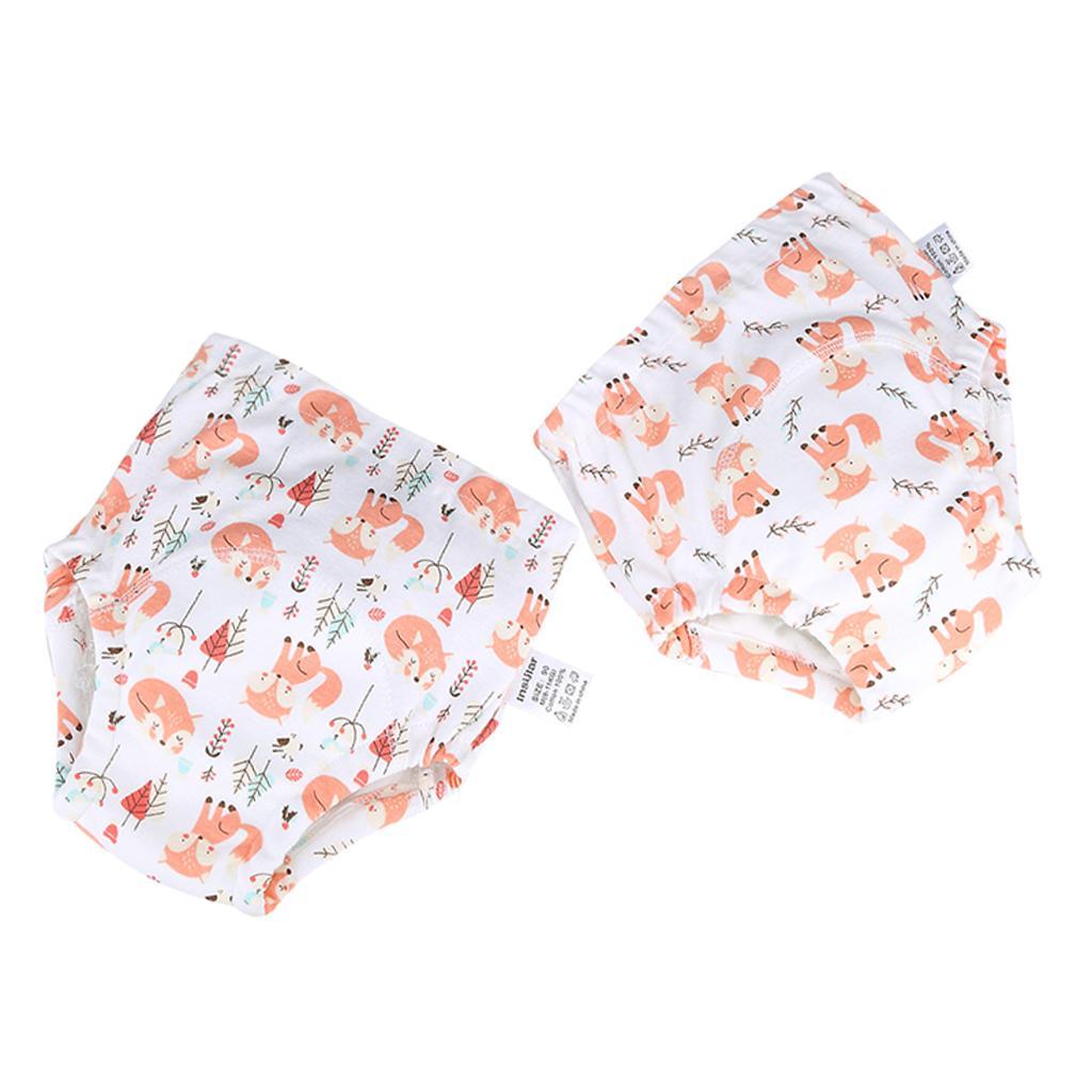 2xBaby Training Pants Diaper Cover Washable Underwear Fox(for 8-11KG)