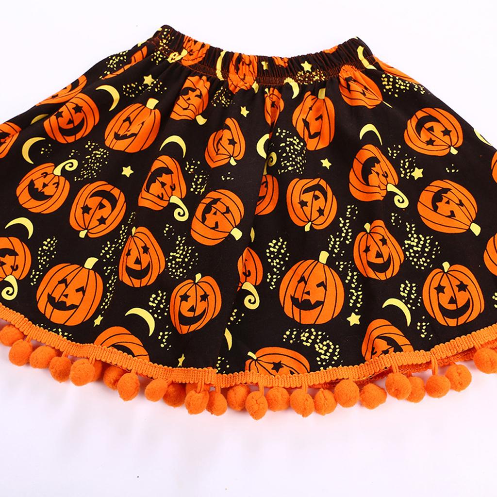Baby Halloween Costume Tutu Dress Pumpkin Romper Jumpsuit Outfits 4 Years