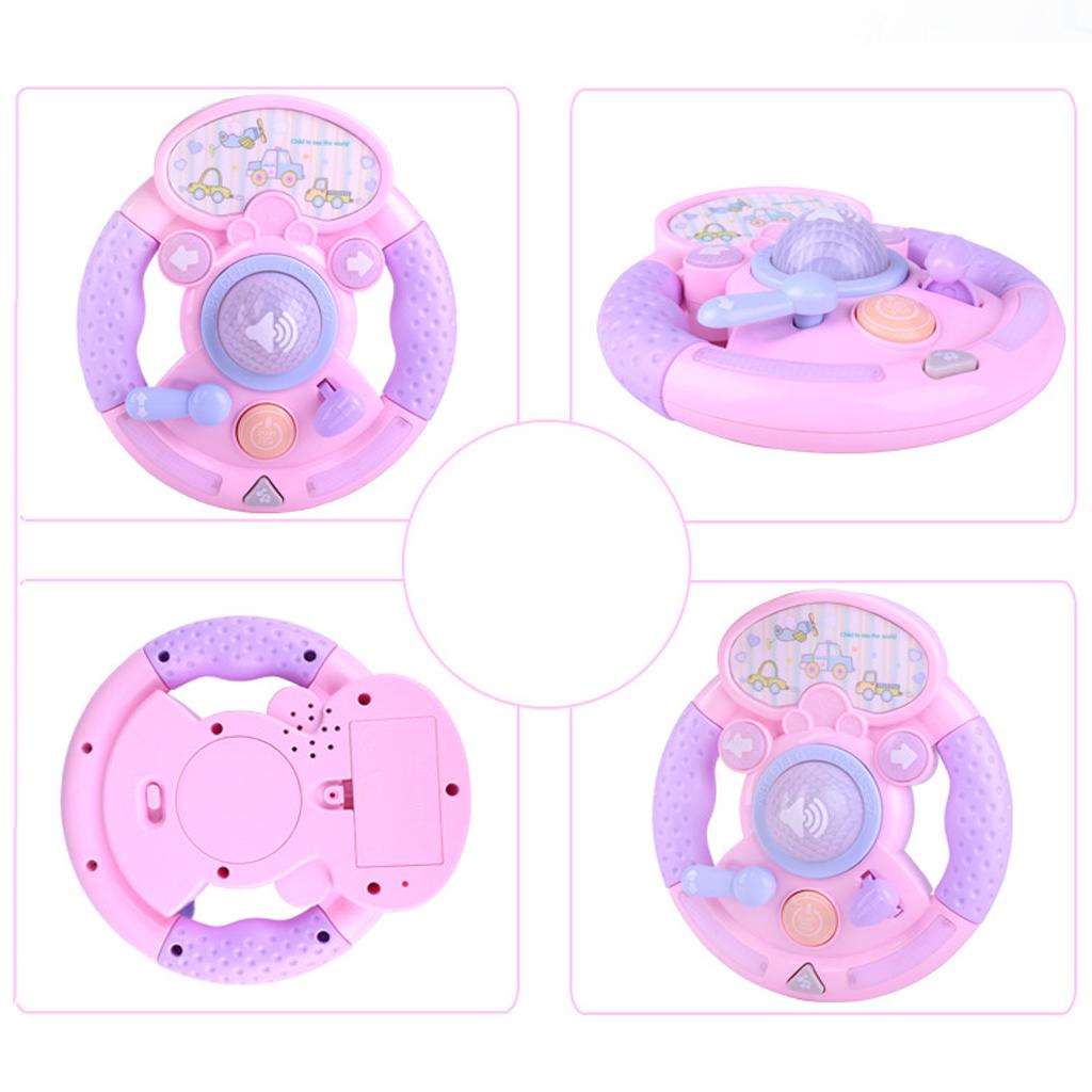 Baby Educational Musical Lighting Steering Wheel Toys Children Learning Play
