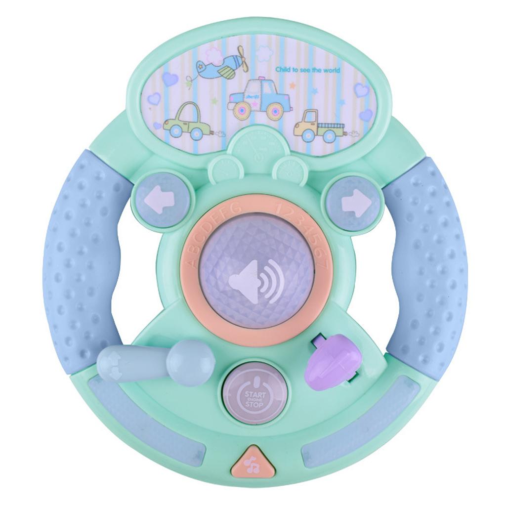 Baby Educational Musical Lighting Steering Wheel Toys Children Learning Play