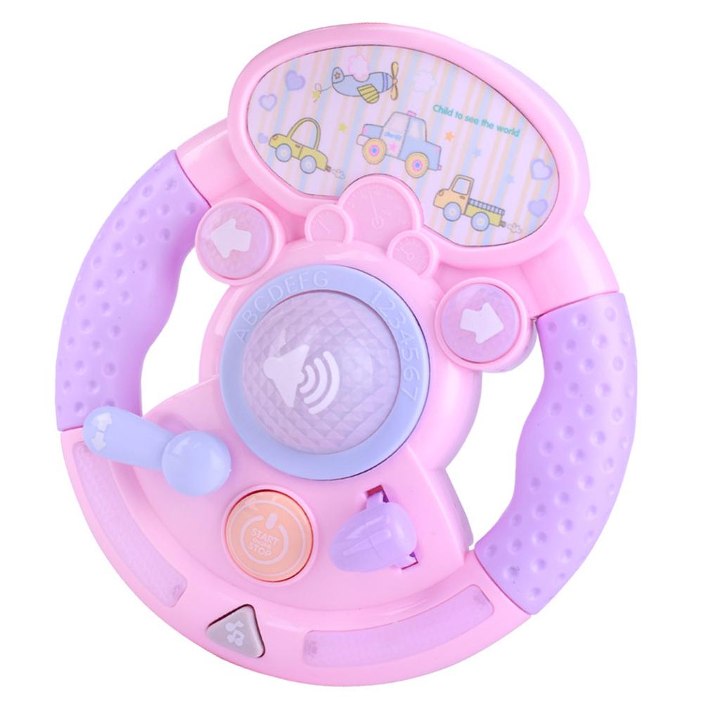 Baby Educational Musical Lighting Steering Wheel Toys Children Learning Play