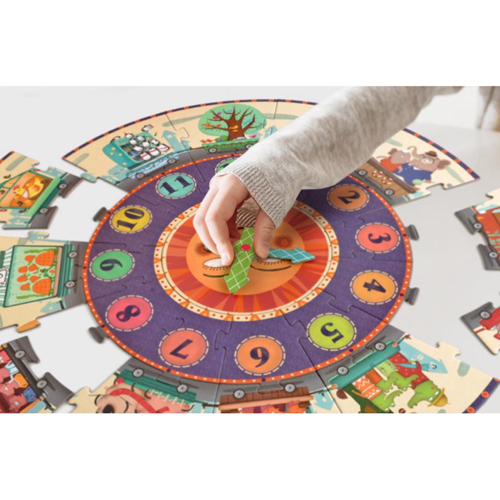 Kids Puzzle Digital Clock Cognitive Puzzle Educational Toy Gift