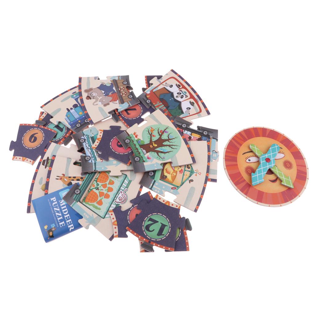 Kids Puzzle Digital Clock Cognitive Puzzle Educational Toy Gift