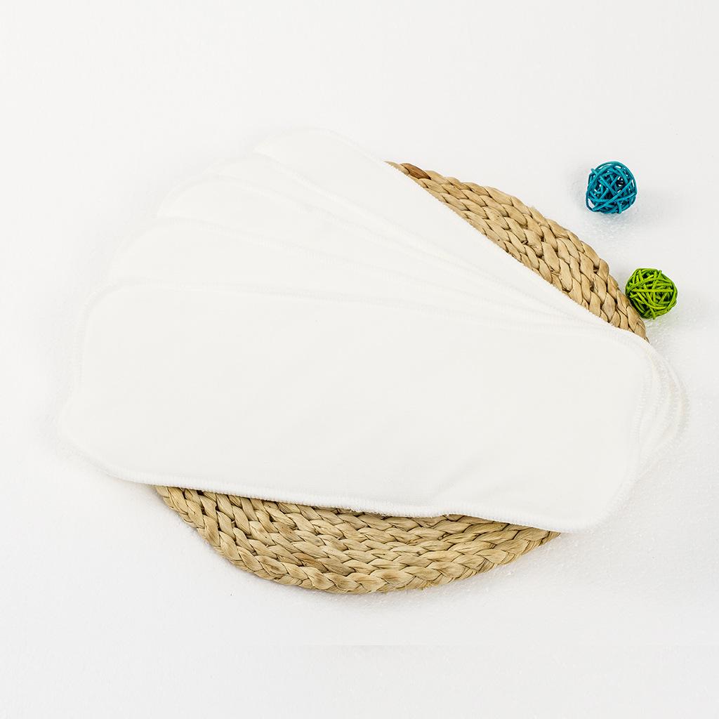 Bamboo Fiber Insert Liners Reusable for Cloth Diaper Changing Pad 5Pcs