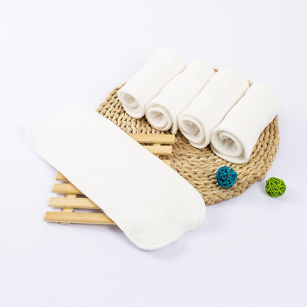 Bamboo Fiber Insert Liners Reusable for Cloth Diaper Changing Pad 10Pcs