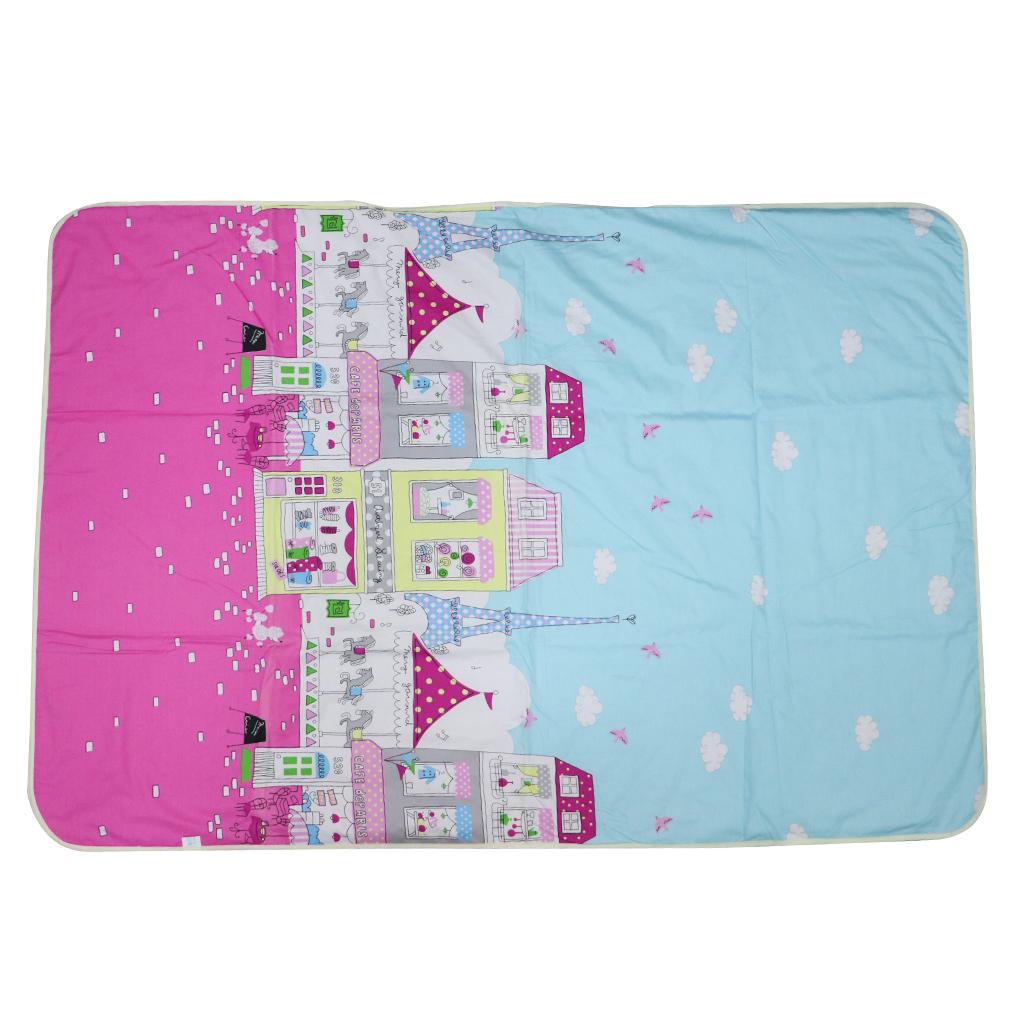 Baby Reusable Bed Waterproof Pad Bed Wetting Pads Washable Castle