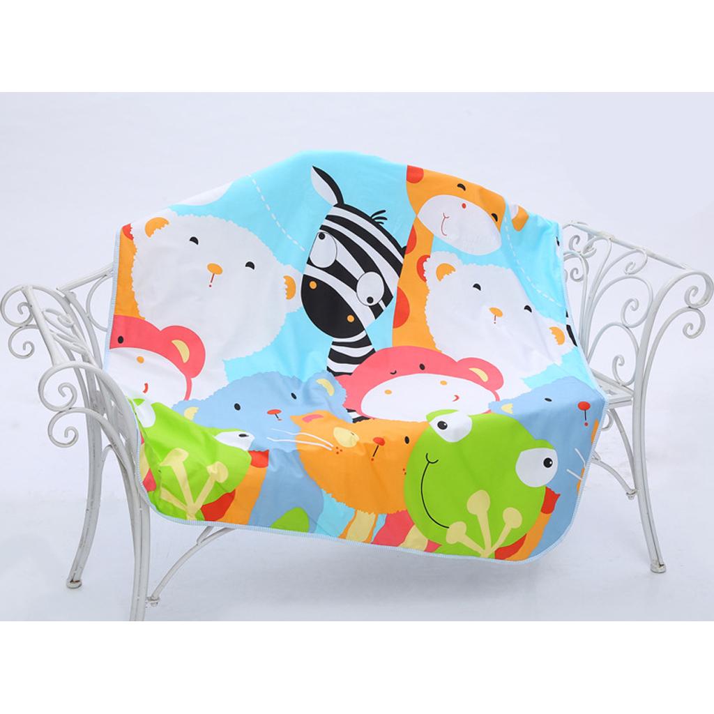 Baby Reusable Bed Waterproof Pad Bed Wetting Pads Washable Frog zebra