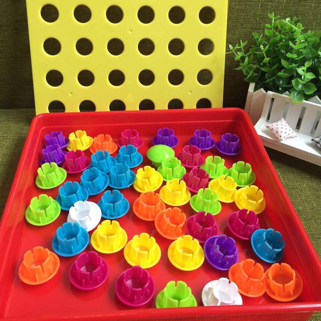 Kids Button Art Color Matching Mosaic Pegboard Puzzles Early Learning Toys