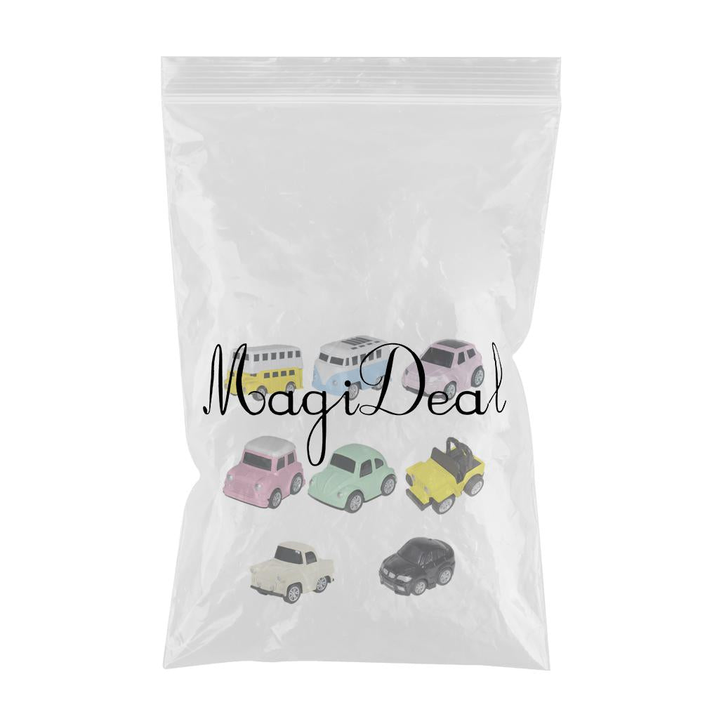 8 Pieces Mini Interactive Toy Pull Back Car Sets for Kids Children Style - 1