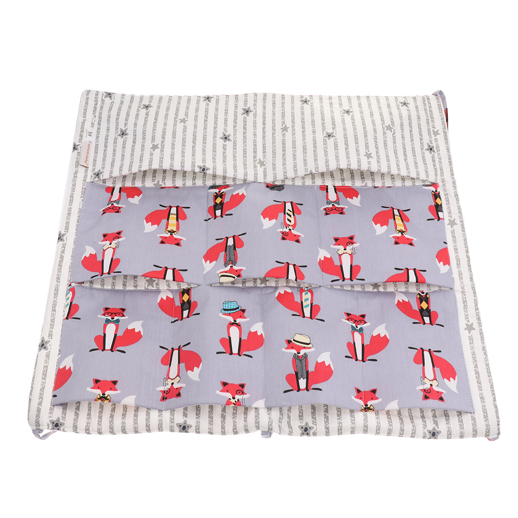 Bedside Pocket Storage Nursery Diaper Hanging Bag Organizer Red