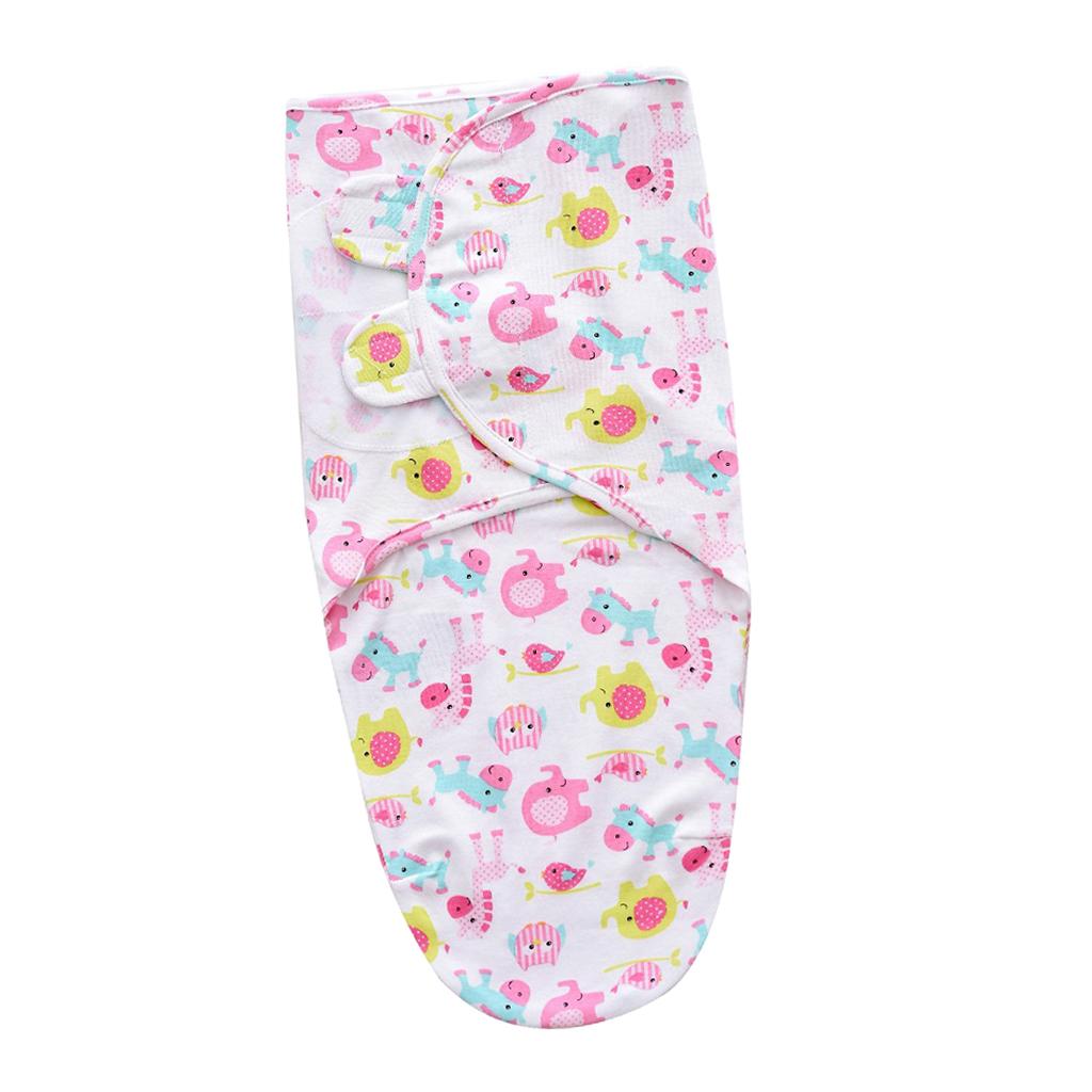 Baby Swaddle Wrap Newborn Infant Bedding Blanket Sleeping Bag Pink Bird