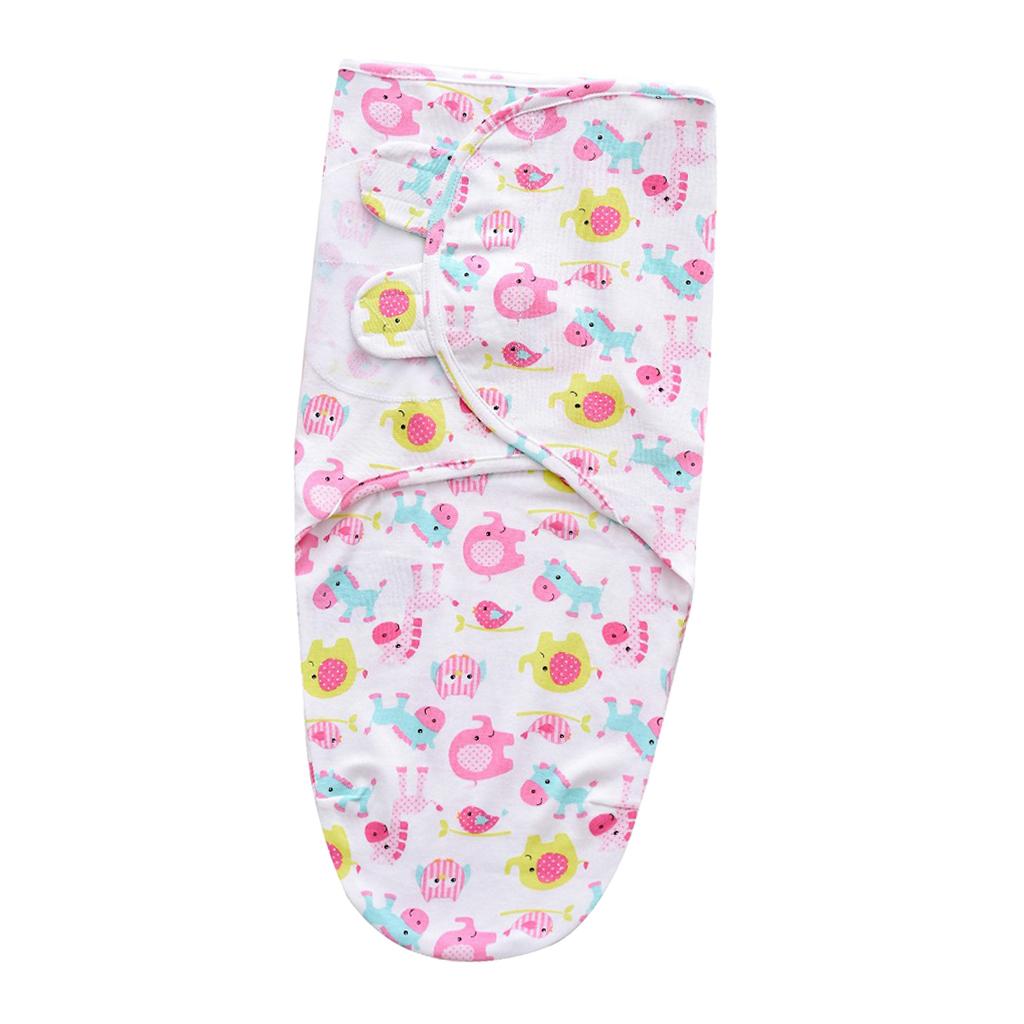 Baby Swaddle Wrap Newborn Infant Bedding Blanket Sleeping Bag Pink Bird