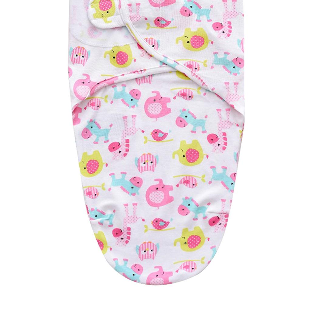 Baby Swaddle Wrap Newborn Infant Bedding Blanket Sleeping Bag Pink Bird