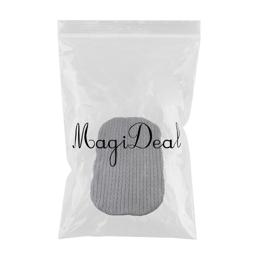 Baby Infant Knit Crochet Swaddle Wrap Swaddling Blanket Sleeping Bag Gray