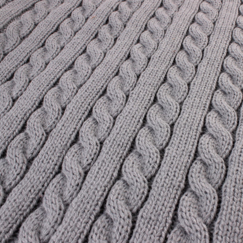 Baby Infant Knit Crochet Swaddle Wrap Swaddling Blanket Sleeping Bag Gray