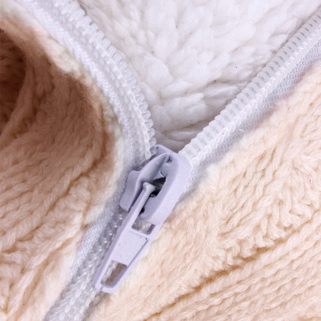 Baby Infant Knit Crochet Swaddle Wrap Swaddling Blanket Sleeping Bag Beige