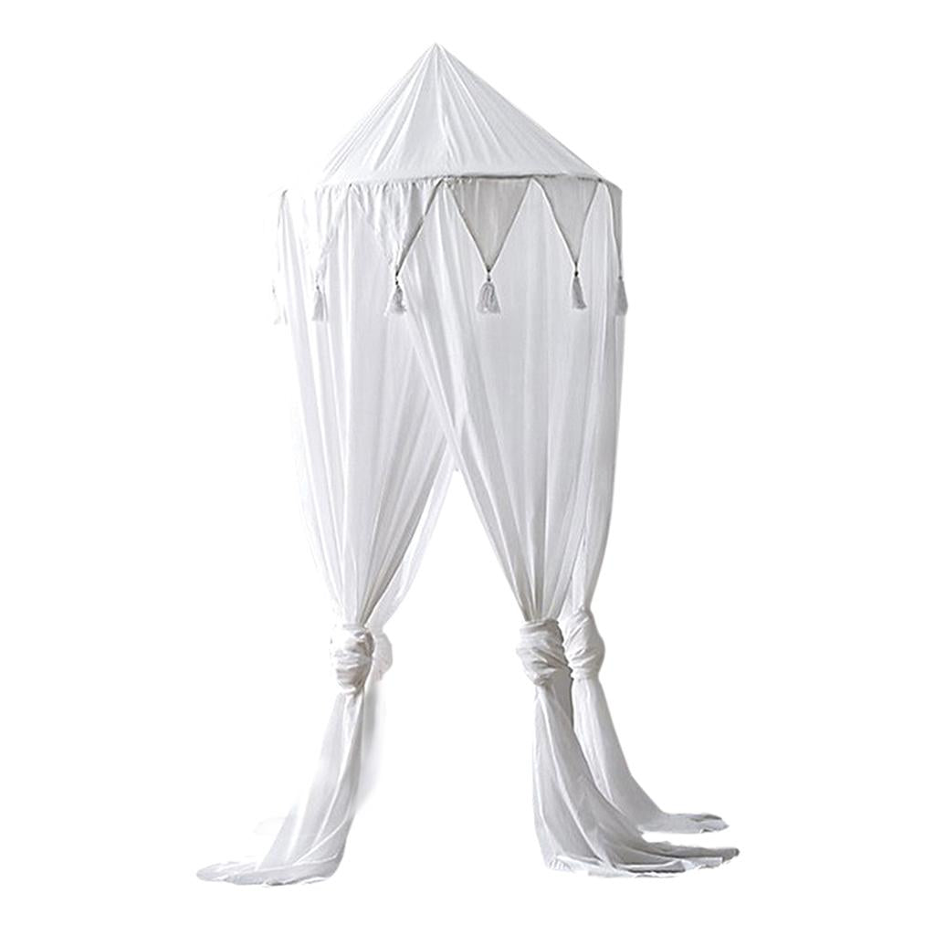 Baby Bed Canopy Netting Bedcover Mosquito Curtain Bedding Dome Reading Tent White