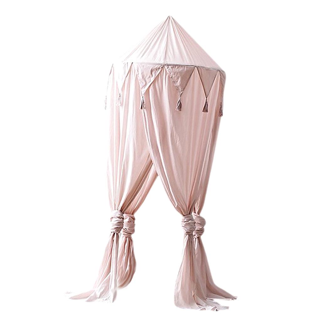 Baby Bed Canopy Netting Bedcover Mosquito Curtain Bedding Dome Reading Tent Pink