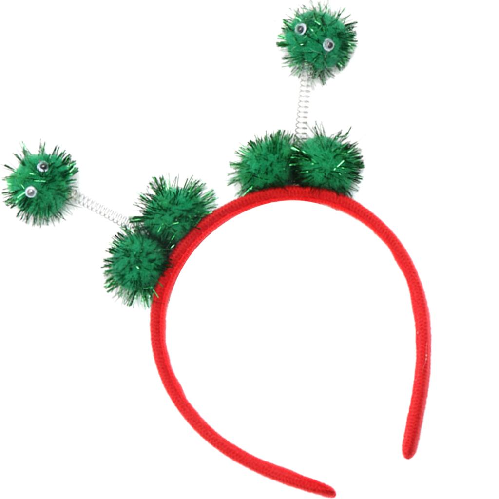 Kid Bee Pom Ball Headband Cosplay Costume Halloween Headwear Green