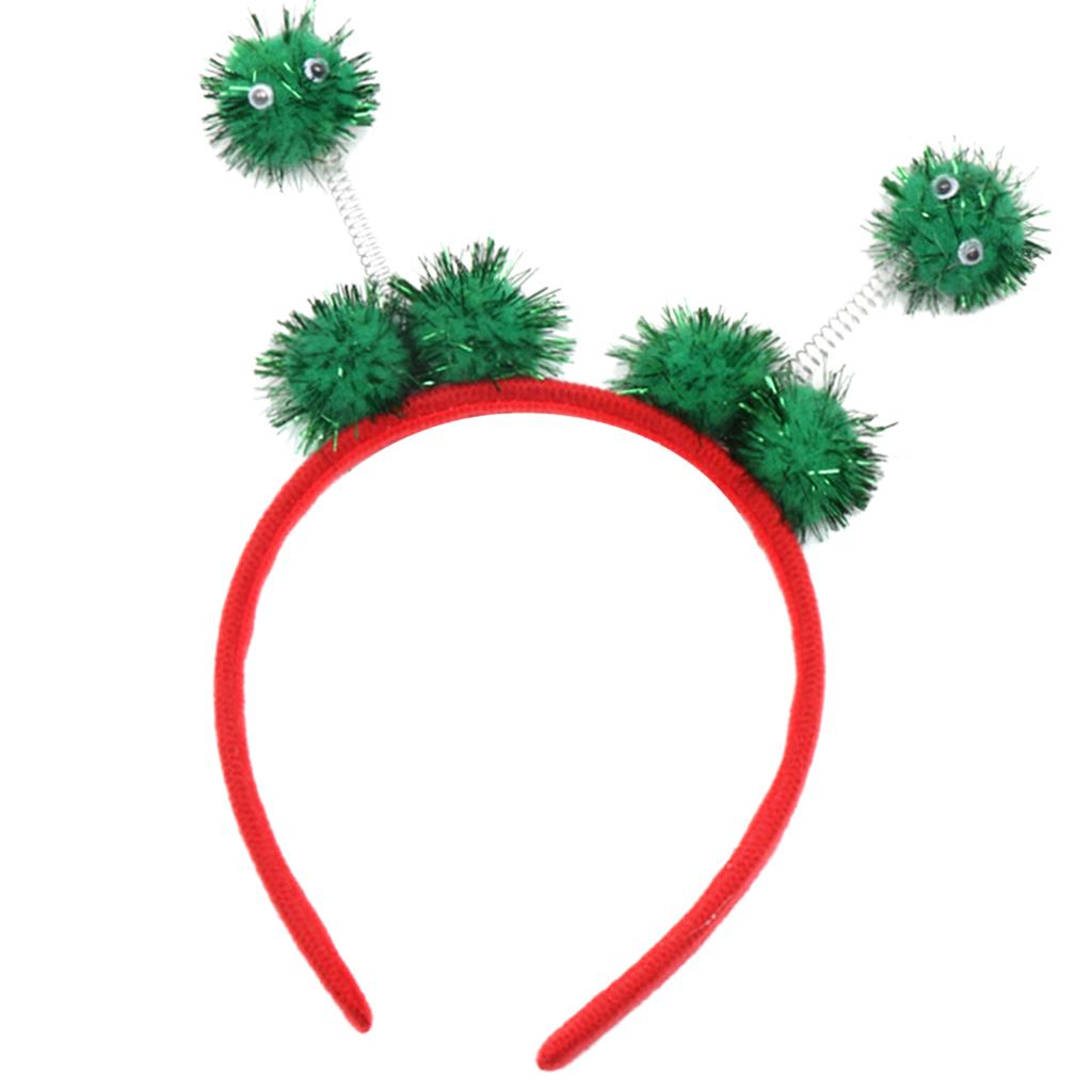 Kid Bee Pom Ball Headband Cosplay Costume Halloween Headwear Green