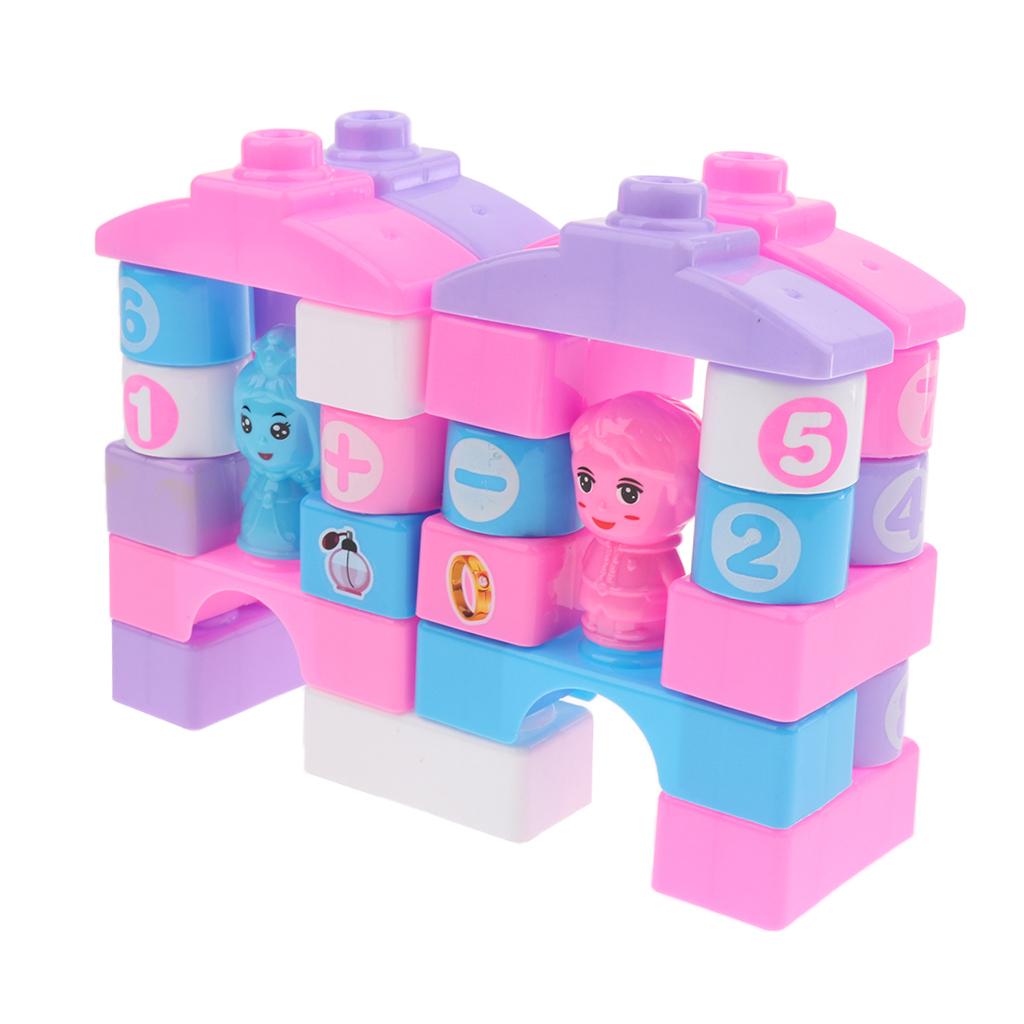 Plastic Children Kids Puzzle Educational Building Blocks Toys Princess