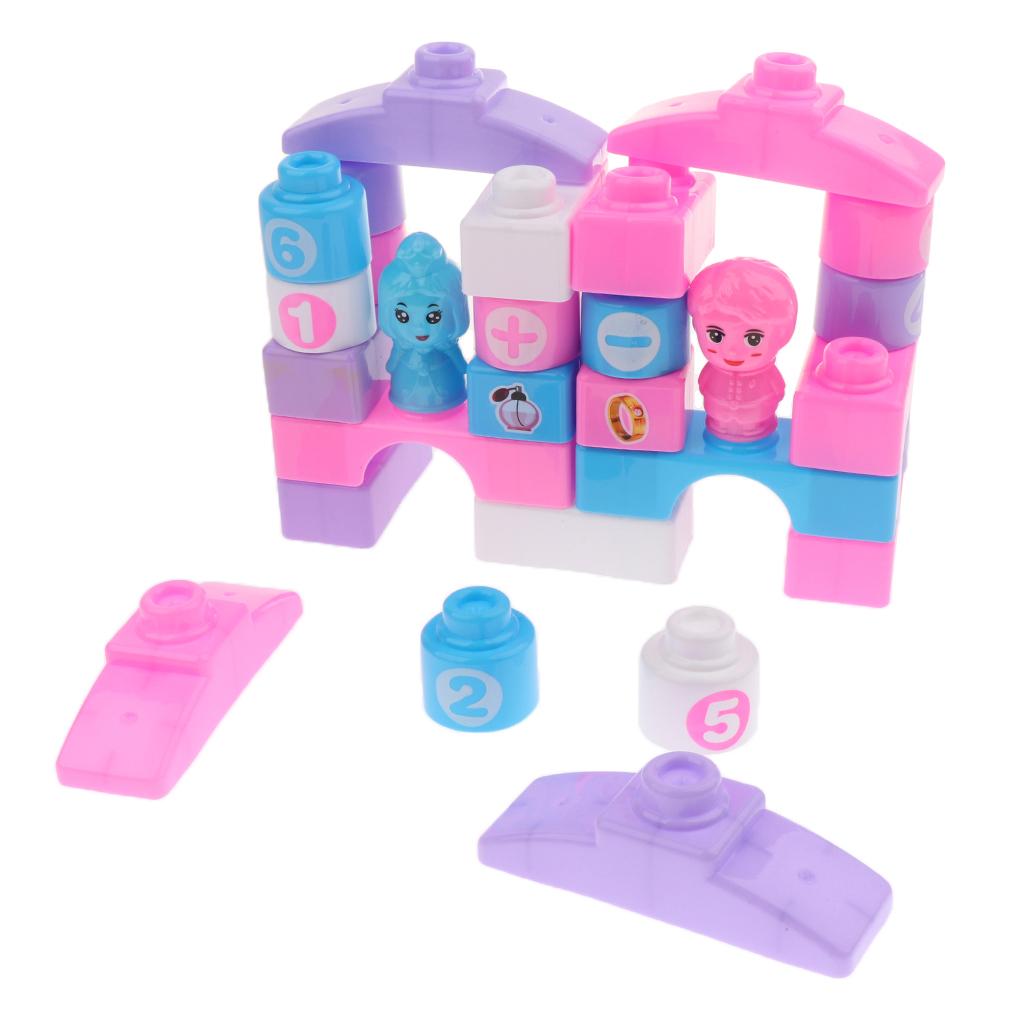 Plastic Children Kids Puzzle Educational Building Blocks Toys Princess