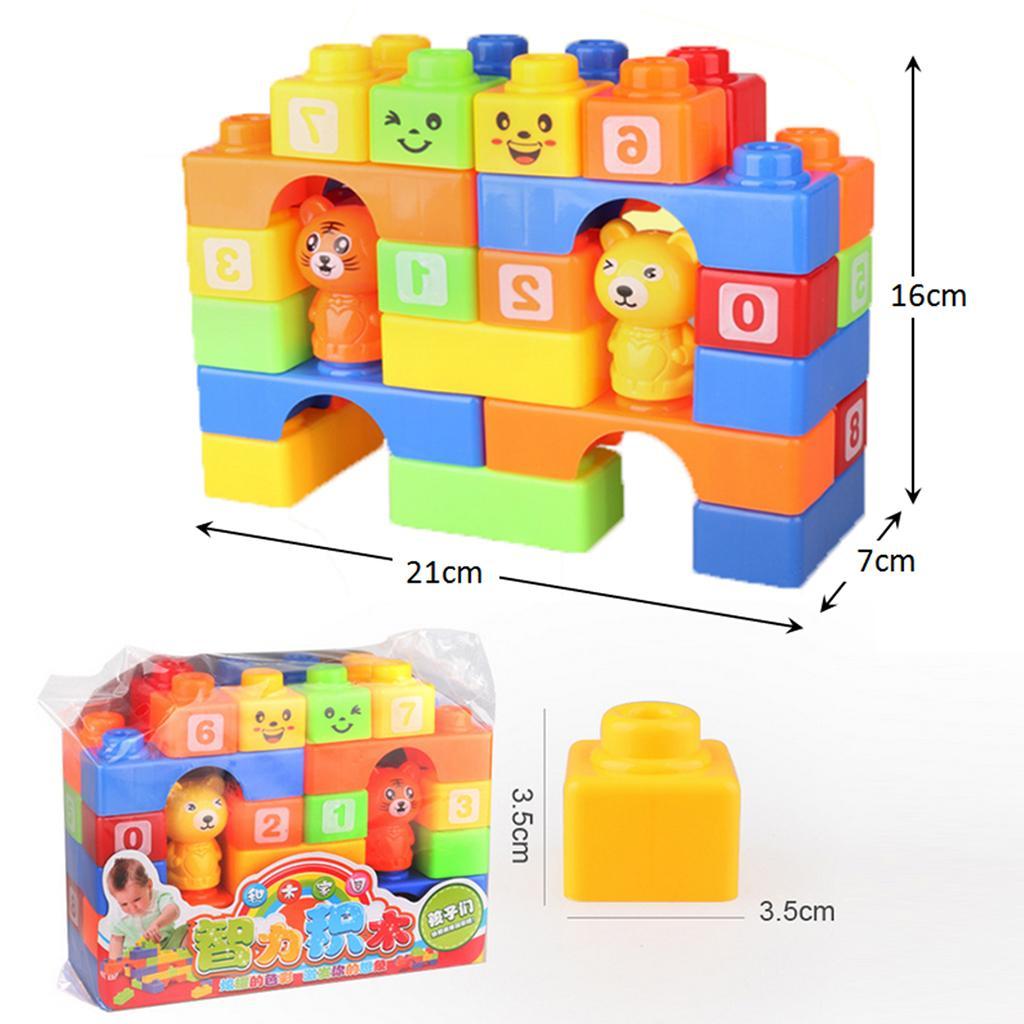 Plastic Children Kids Puzzle Educational Building Blocks Toys Animal
