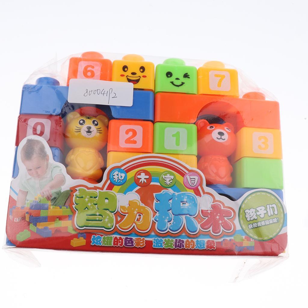Plastic Children Kids Puzzle Educational Building Blocks Toys Animal