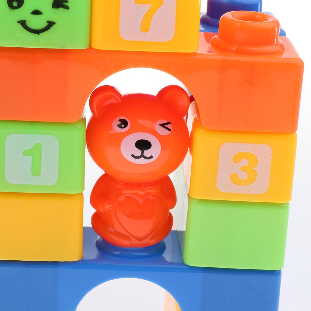 Plastic Children Kids Puzzle Educational Building Blocks Toys Animal