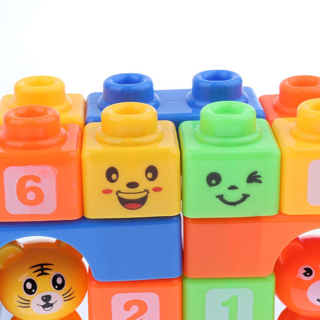 Plastic Children Kids Puzzle Educational Building Blocks Toys Animal