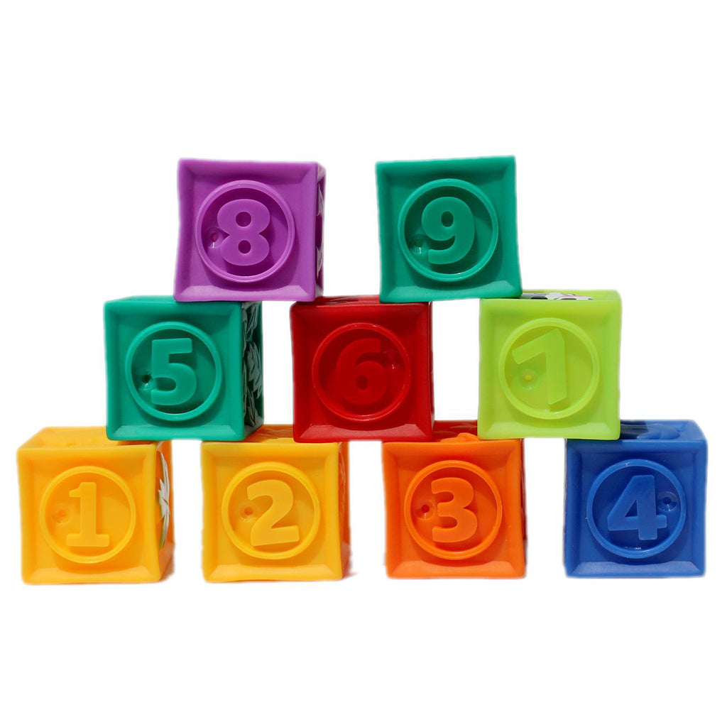 Soft Silicon Cartoon Numbers Animals Cogntive Toy Early Learning for Kids